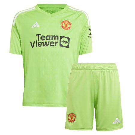 Manchester United Home Goalkeeper Kids Football Kit 23/24