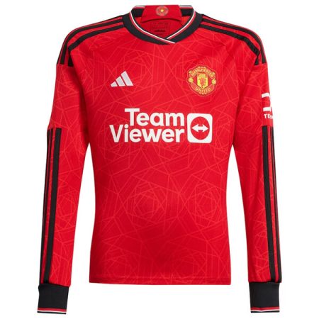 Manchester United Home Long Sleeve Football Shirt 23/24